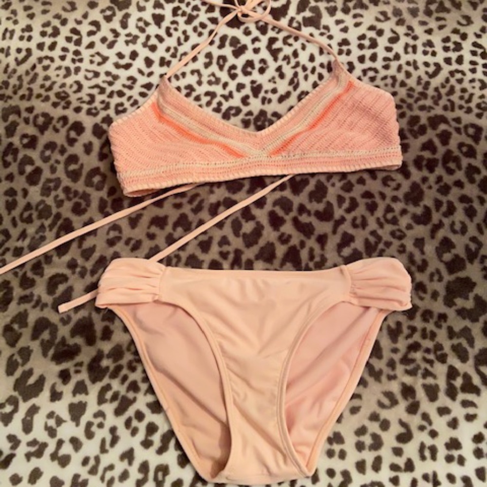 Light Pink Crochet Bikini